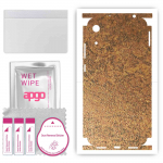 apgo Protective Skin Sticker for the back+sides compatible with Honor 8A 2020, Full Wrap Film, Foil, Vinyl - Pattern Rusty Copper