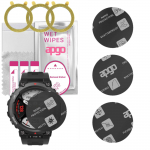 3x apgo MATTE h&uuml;briidne kaitseklaas, mis &uuml;hildub Amazfit T-Rex 2-ga, painduv nanoklaas, suurep&auml;rane asendus karastatud klaasile, kriimustuskindel, f