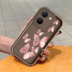 Pehme silikoonist ruudukujulise redeli mustriga telefoni&uuml;mbris, t&auml;ielikult kattev, kaamera p&otilde;rutuskindel kaitse, kummist &uuml;mbris Vivole Vivo S1 valge