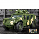 1/32 skaala sulamist tiigri soomustatud s&otilde;jav&auml;e veoauto mudel, maastur, heli ja valgusega laste m&auml;nguasi 1/32-Size:17.5*8*9cm kamuflaažiroheline v&auml;rv