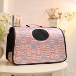 Kassi seljakott, nahast mitmev&auml;rviline mitme mustriga lemmikloomade multifunktsionaalne Oxfordi riidest kaasaskantav lemmikloomakott 22-29CM