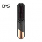 Juuksesirgendaja hari 4 temperatuuri kiire soojenemine USB Laetav juhtmeta negatiivsete ioonide kuum hari elektriline kohev lokkis juuste kujundamine lahtiharutamine must