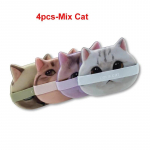4tk Cute Cat Design Air Cushion Powder Puff Kahe kasutusega vedel jumestuskreem n&auml;o peitekreem BB kreem kosmeetiline aplikaator meigit&ouml;&ouml;riist