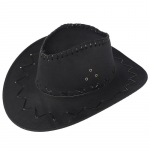 Unisex Adult West Cowboy Hat Mongoolia m&uuml;ts Grassland p&auml;ikesevari must