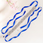 Rhinestone Pruudiv&ouml;&ouml; Pulmakleidi Aksessuaaridele H&otilde;bedane V&auml;rv Kristall Pruudi V&ouml;&ouml; V&ouml;&ouml;pael Peo Pruutneiu Kingitus