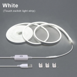 H&auml;mardatav neoon LED-valgusti kapiriba K&ouml;&ouml;k riiul sahver vitriin Magamistoa Kapp Taustvalgustus Lamp Puutetundlik Liikumisanduri l&uuml;liti 1m