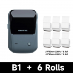 Niimbot B1 Mini kaasaskantav termoprinter Isekleepuv kleebiste etikettide tegija Taskuprinteri m&auml;rgistusmasin Bluetooth Niimbot