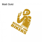 Erinevad suurused Austus jalgratturite vastu Autokleebis Veekindel kleebiskleebis Naljakas vin&uuml;&uuml;lratas Mootorratas Auto Auto Stiilkaunistus 11x15cm