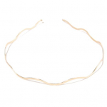 Naiste metallist peapael, geomeetria lainekujuline juukser&otilde;ngas, libisemiskindel elastne disain, pauk juuksepael, juukseaksessuaarid h&otilde;be