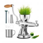 VEVOR manuaalne nisuheina mahlapress roostevabast terasest iminapaga lauapealne klambriga ekstraktor ingveriselleri koduk&ouml;&ouml;giks kasutamiseks