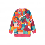 Nike J&auml;nese Aasta CNY Kollektsioon Graffiti Stiilis French Terry K&otilde;rge V&ouml;&ouml;koht Kootud Huppar Naiste Topid Mitmev&auml;rviline FD6685-681 XS