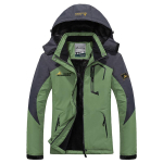 Talvejope Meeste Plus Velvet Warm Wind Parka 6XL Plus Size Must kapuutsiga talvejope meestele. L roheline