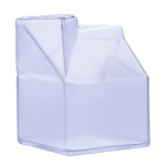 250ml L&auml;bipaistev Ruudukujuline Piimapakk Kokteiliklaas Ainulaadne Baaritarvikud Lauan&otilde;ud Segajookide Tass Loominguline Limonaadi Smuuti Mahla Tass 1 Pcs Glass 250ml