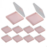10 Pieces Press on Nail Storage Box Container Artificial Display Case transparent
