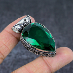 Kroomdiopsiidi Kivist 925 Sterling H&otilde;bedast Ehted Kingitus Ripats 1.97 k9T64 black