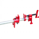 Pipe Clamp Woodworking Quick Release Heavy Duty Wide Base Iron Wood Metal Clamp Set Wood Gluing Pipe Clamp Set Compact