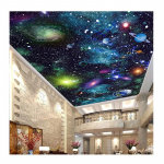 Universumi t&auml;hetapeet Galaxy Sky 3D tapeet Magamistoa Elutoa T&ouml;&ouml;toa laedekoori seinamaaling 200 cm(W) x 140 cm(H)