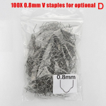 100 tk autoplasti remondi keevitusnael standardne eell&otilde;igatud laineklambrid D:100 0.8mm V staples
