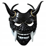 Jaapani Hannya Oni mask, Evil De-mon Mon-ster kogu n&auml;o lateksmask meestele One Size must