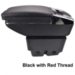 Ford Fiesta 2009-2017 keskkonsooli hoiukastile k&auml;etugi k&auml;etugi p&ouml;&ouml;ratav 2010 2011 2012 2013 2014 2015 2016 punane