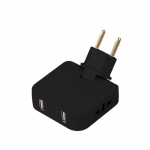 1 tk USB 3 in 1 EU toitepesa pistiku adapter kokkupandav USA to EU reisiadapterid toitemuundur KR pistik elektripistikupesa vahelduvvoolu pistikupesa