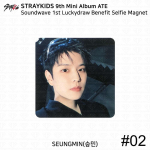 Stray Kidsi 9. minialbum ATE Soundwave 1. Lucky Draw fotokaart Polaroid Seungmin Magnet #2
