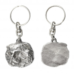 Cat Silver-plated keychain with a cat in a decorative box, handbag ornament, backpack pendant by Art-Dog