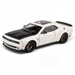 1/24 Dodge Challenger Hellcat Redeye SRT Sulamist Sportauto Mudel M&otilde;&otilde;tkavas Auto Valatud Metallist S&otilde;iduk Heli ja Valgus Laste M&auml;nguasi Kingitused valge