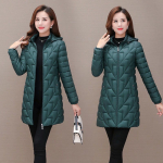 Keskpikk Parka Light jakk Ema s&uuml;gisene puuvillane mantel Naiste polsterdatud mantel Polsterdatud jakk Talve Parkas jope 6XL 3XL
