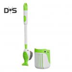 Squirt Whale WC-hari 360-kraadine puhastushari silikoonpeaga rippuva auguga seinale kinnitatav tualetihari kollane