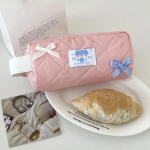 Korea INS armas Macaron v&auml;rviline vibu pehme mulliga pliiatsi&uuml;mbris Kawaii Girls kirjatarvete pliiatsi kott koolitarbed armas kaasaskantav hoiukott