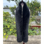Moodne ja mitmek&uuml;lgne imitatsioon Fox Hair karusnahast sall Karusnaha imitatsioonist pesukaru juuksed Pikad sall Soe karusnahast sall Talvine naiste sall