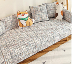 P&otilde;hjamaade mustvalge ruuduline diivanikatted puuvillane pehme padja&uuml;mbris kaasaegne Four Seasons libisemiskindel diivanid k&auml;ter&auml;tik L-kujuline kodukaitse 70x70cm 1pcs