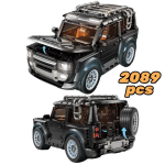 2089 tk Tehniline 1:8 Maastur Defender Sportauto Ehitusklotside Mudelikomplekt MOC 42110 S&otilde;iduki M&auml;nguasjad Klotsid Poistele T&auml;iskasvanute Kingitused gray