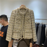 Y2k &scaron;ikk puuvillane tepitud jakk Korea elegantne &uuml;hev&auml;rviline roosa naiste villasegu Jaqueta vabaaja klassikaline daami villane Chaquetas uus XL kollane