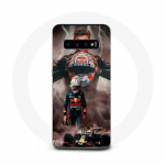 Coque Maniacase pour Samsung Galaxy S10 Plus verstappen &eacute;clair Formule 1 Casque F1