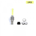 Decoration de v&eacute;lo,Rayons de v&eacute;lo n&eacute;on avec aku,bouchons de Valve de Pneu,valgusti Led de roue,tarvikud - 2tk kollast