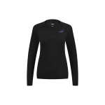 Li Ning Sulgpalli Seeria &Uuml;hev&auml;rviline Logotr&uuml;kiga Pullover &Uuml;mmarguse Kaelusega Pikkade Varrukatega Kitsa L&otilde;ikega Dressipluus Naiste dressipluus Must AUDR110-1 M black