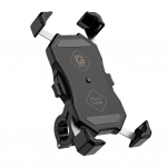 Telefonihoidja 15W juhtmevaba + 3.0 USB-laadija Mobiiltelefoni GPS-hoidik v&auml;li&uuml;ritusteks Mootorratturi telefoni kaunistus