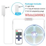 DC 12V COB LED-riba valgusriba RF h&auml;mardatav taustvalgustusega lambi lint k&ouml;&ouml;gikapi autokaunistuseks koos EU pistikuga 1M-EU Plug