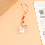 Lucky Cat ripatsiga telefonipael Creative Lucky Nafu Wealth keraamiline helmestega telefonikett mobiiltelefoni rihmaga v&otilde;tmejuhe