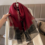 Luksuslik l&auml;ikiv teemantsall, siidist naiste Hijab, pehmed villased r&auml;tikud ja &uuml;mbrised suured &otilde;hukesed sallid Foulard naiste Bufanda uus 75x190cm