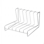 Compact Dish Holder for Storage in Restaurant and Home Kitchens 6 grid