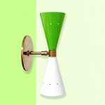 Sajandi keskpaiga seinavalgusti Stilnovo stiilis messingist seinavalgusti Monoliitvalgusti, K&auml;sitsi valmistatud Itaalia stiilis modernsed seinavalgustid