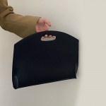 Naiste k&auml;ekott Uus suure mahutavusega failikott Moodne mitmek&uuml;lgne reisikott Nahast portfell &uuml;mbrik Sidurikott 37x29cm must