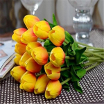 6 tk/partii Kunstlillede kimp Mini Tulbi Pulma Pruutneitsi Hortensia lilleline peokaunistus 6pcs punane
