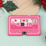 Fonograaflint DIY Salvestatav 60-sekundiline helikassett Peokutsekaart J&otilde;ulude s&uuml;nnip&auml;eva-aastap&auml;eva kingitus A3