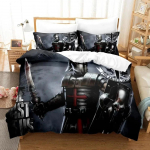 3D Prinditud Kristlike Templarite Voodipesukomplekt Tekikott Voodikomplekt Tekikott Padjap&uuml;&uuml;r Tekk Kuningas Kuninganna Suurus Poisid T&auml;iskasvanud 70x133cm 2pcs
