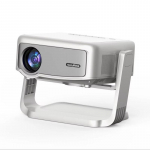 Salange P90 Android-projektor 360-kraadine p&ouml;&ouml;rlemine 1080P tugi 4K 350 ANSI Wifi6 BT5.0 kodukino minivideokaamera, kaasaskantav EU Plug