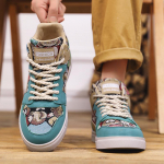 Meeste Spordi Rula Kingad Street Style Tossud &Otilde;pilaste &Uuml;lem&otilde;&otilde;dulised Kingad K&otilde;rge S&auml;&auml;rega Korvpallijalatsid Grafiti Tr&uuml;kk EU: 39 must
